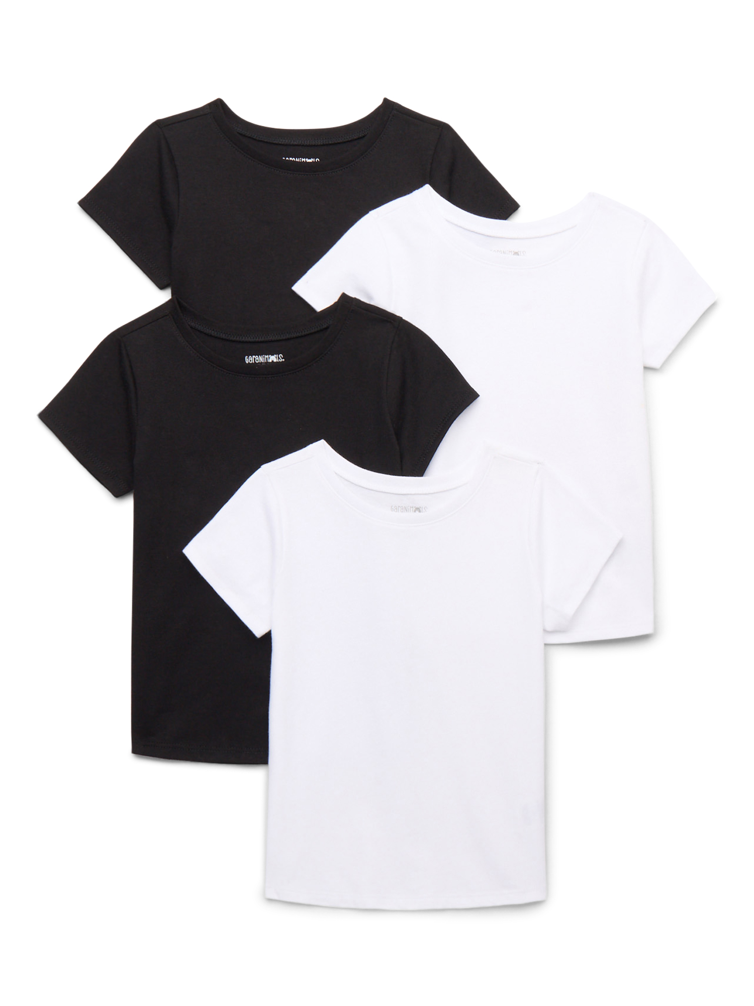 Garanimals Toddler Girl Tees with Short Sleeves, 4-Pack, Sizes 18M-5T